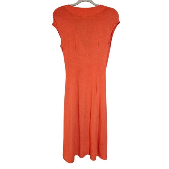 Tommy Bahama Dress Coral S/P Draped Travel Resort Core Effortless Style Stretchy - Picture 4 of 14